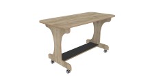 Inzettafel 120 voor J-tafel 180 cm grey craft oak Tangara Groothandel voor de Kinderopvang Kinderdagverblijfinrichting